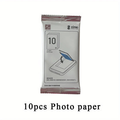 Papel Fotográfico Zink con Adhesivo para mini Impresora portátil HPRT MT5 2x3 pulgadas